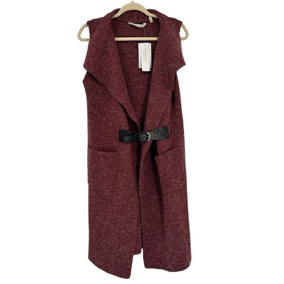 Soft Surroundings Solange Sweater Red Wine Large - Picture 2 of 11